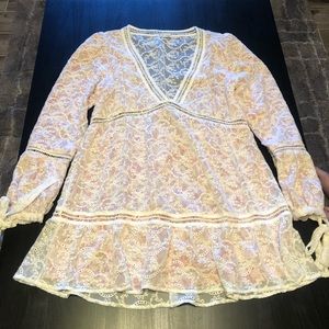 For Love and Lemons Lace Overlay Dress